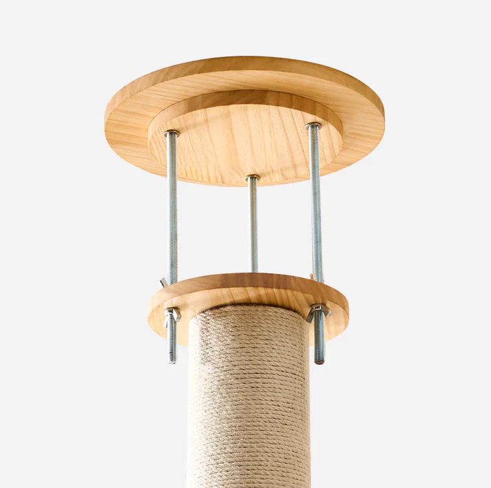 ADS PET Solid Wood Floor-to-Ceiling Cat Tower - Image 3