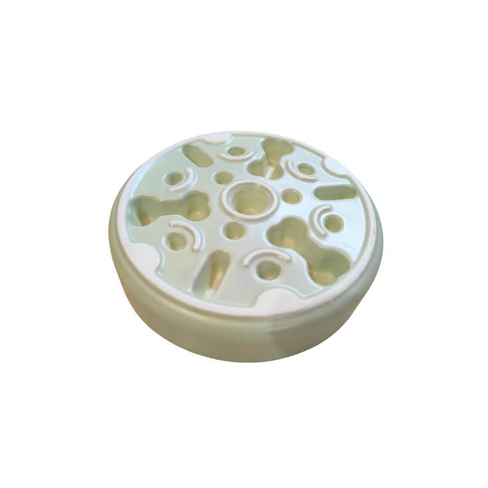ADS Pet Ceramic Slow Feeding Dog Bowl - Bone Shape - Image 3