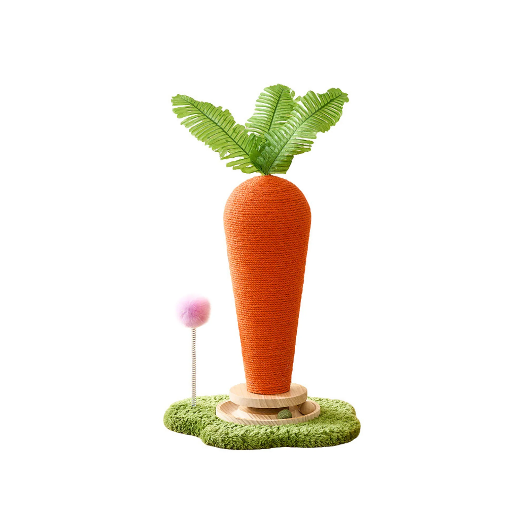 ADS Pet Vege Cat Scratch Post w Toy Play Station - Image 4