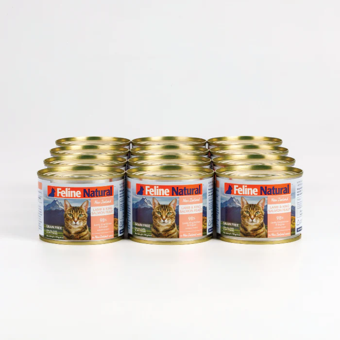 Feline Natural Lamb And Salmon Wet Cat Food Canned 170G - Image 3