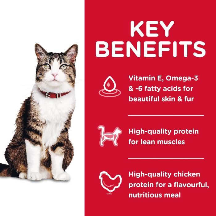 Hill's Science Diet Adult Hairball Control Dry Cat Food Chicken - Image 3