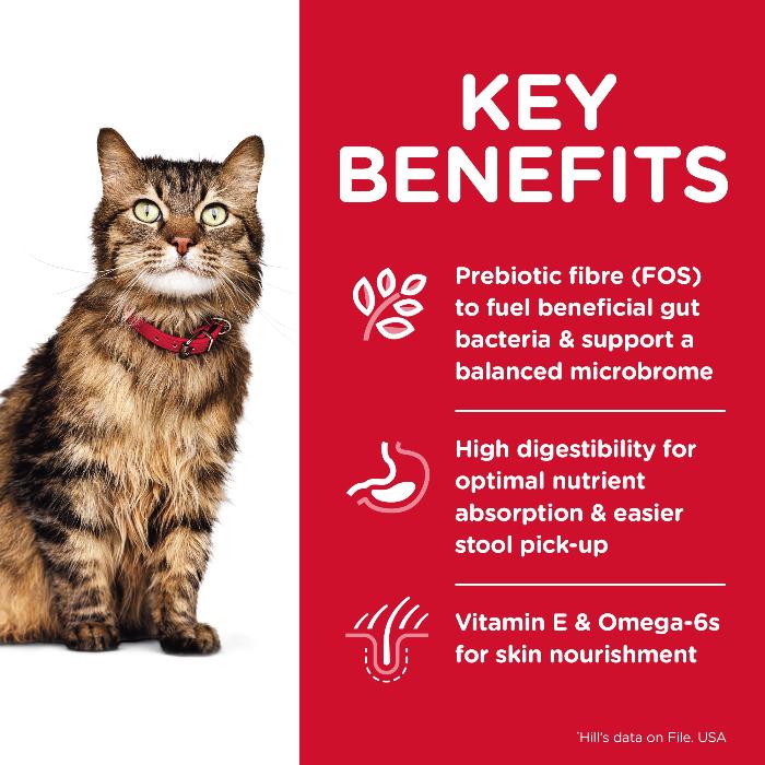 Hills Science Diet Adult Sensitive Stomach And Skin Dry Cat Food - Image 3