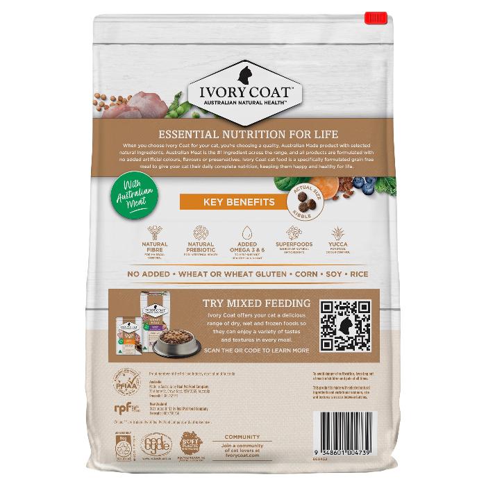 IVORY COAT Grain Free Chicken Adult Dry Cat Food 4KG - Image 3