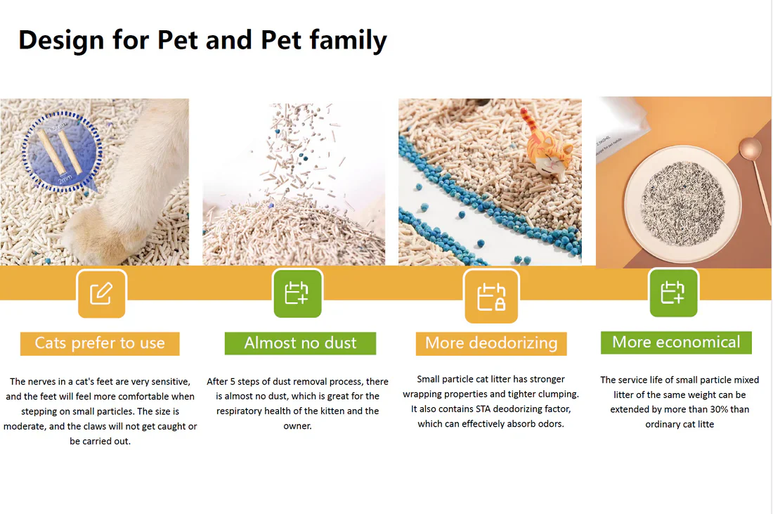 PETSHY Green tea Tofu Cat Litter Fine Mixed Bentonite Deodorant - Image 4