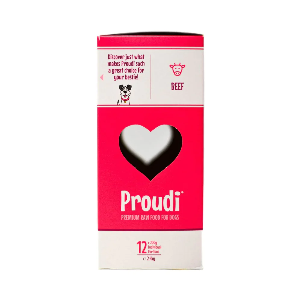 Proudi Beef Dog Food Raw 2.4KG - Image 3
