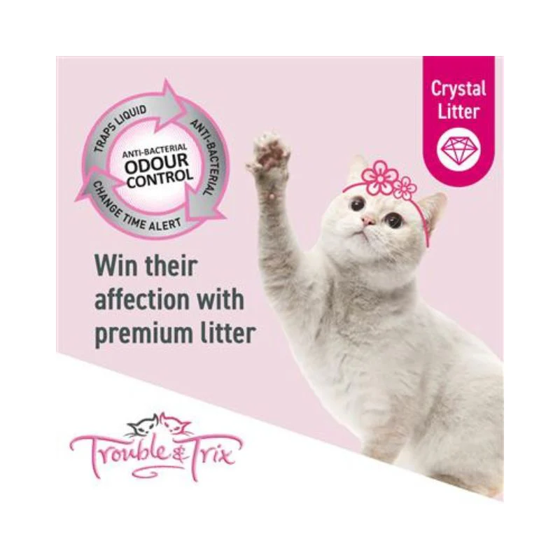 Trouble and Trix AntiBac Crystal Cat Litter Fresh Scent - Image 5
