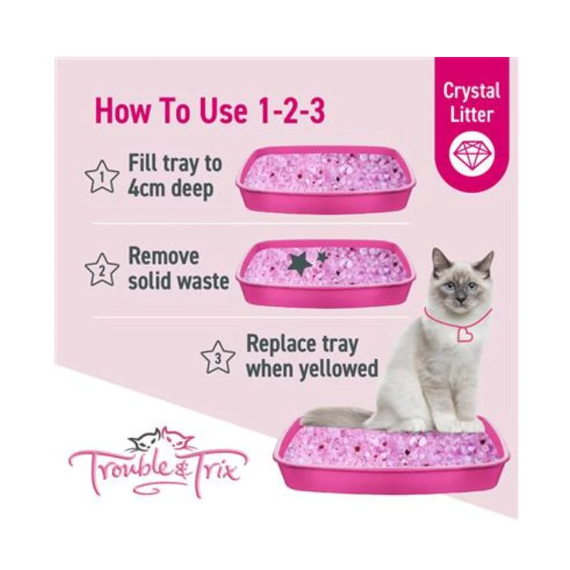 Trouble and Trix AntiBac Crystal Cat Litter Fresh Scent - Image 7