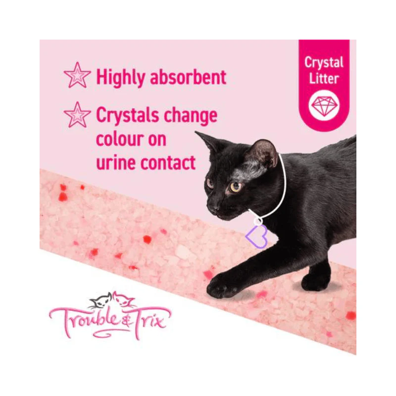 Trouble and Trix AntiBac Crystal Cat Litter Lavender - Image 5