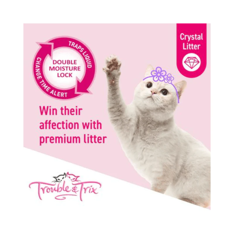 Trouble and Trix AntiBac Crystal Cat Litter Lavender - Image 6