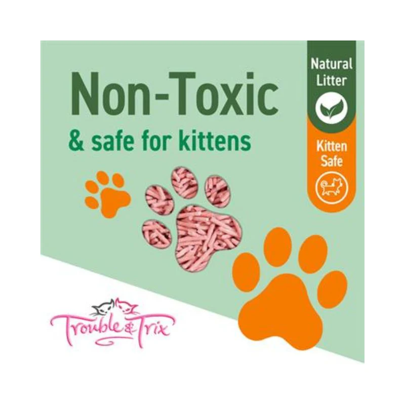 Trouble and Trix Natural Tofu Cherry Blossom Cat Litter 10L - Image 8