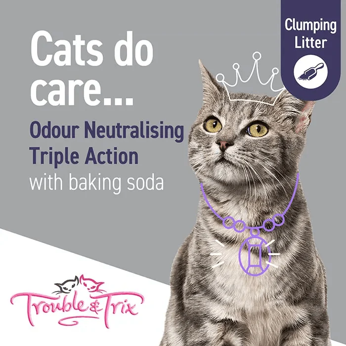 Trouble and Trix Baking Soda Clumping Cat Litter 15L - Image 5